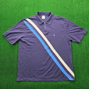 Brooks Brothers 346 Polo Shirt Mens XL Blue Short Sleeve Golf Performance Preppy